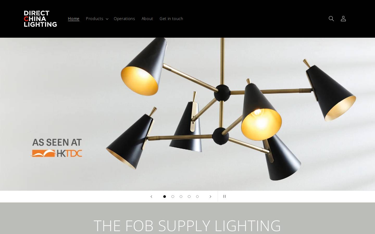 directchinalighting.com homepage screenshot