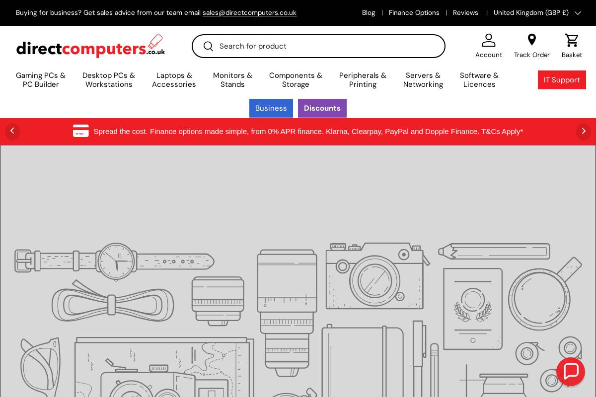 Direct Computers homepage screenshot