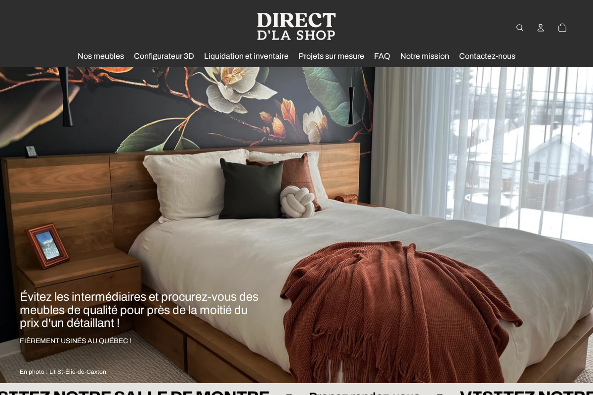 directdlashop.ca homepage screenshot