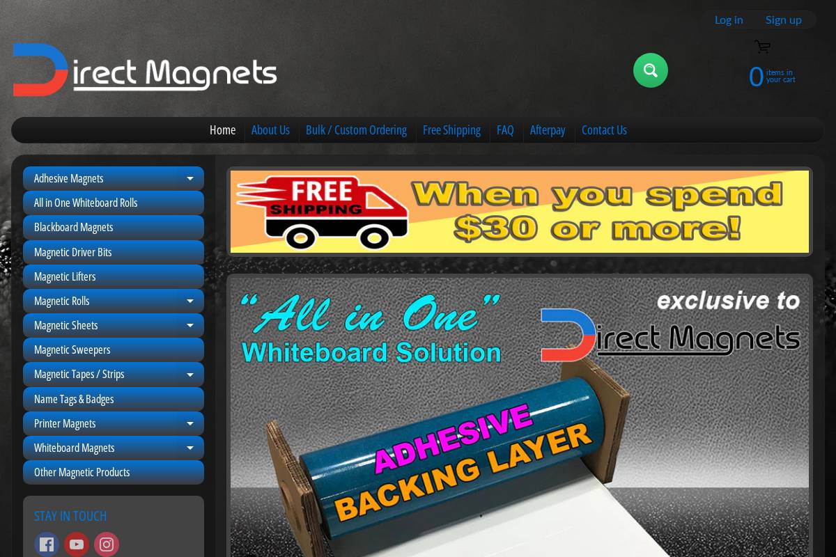 directmagnets.com.au homepage screenshot