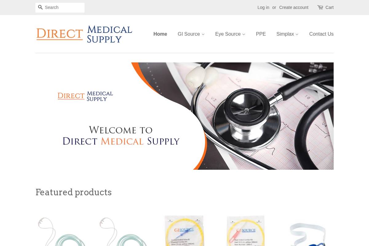 directmedicalsupply.net homepage screenshot