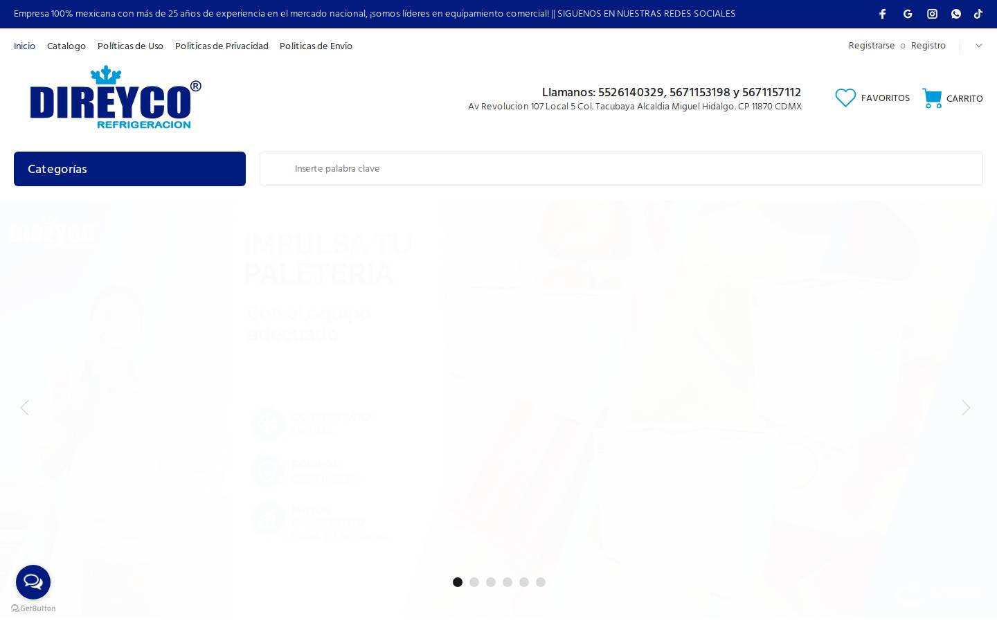 direyco.com.mx homepage screenshot