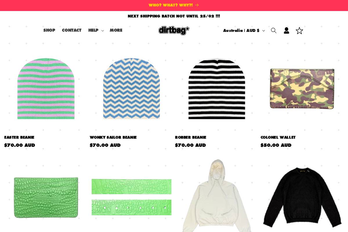 dirtbco.com homepage screenshot