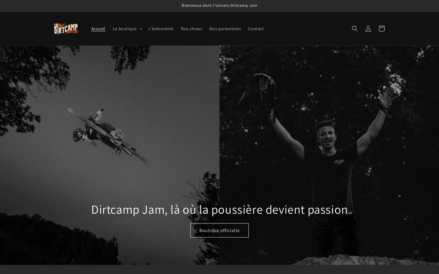 dirtcampjam.com homepage screenshot