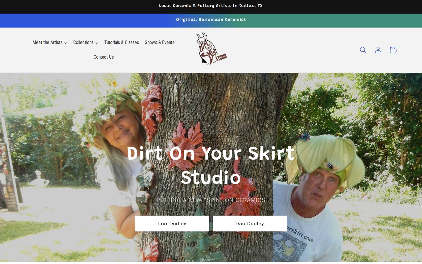 dirtonyourskirt.com homepage screenshot