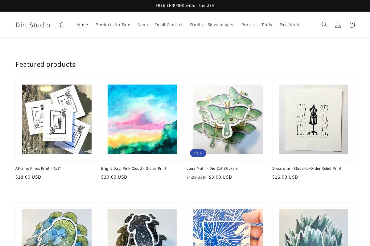 dirtstudiobyalex.com homepage screenshot