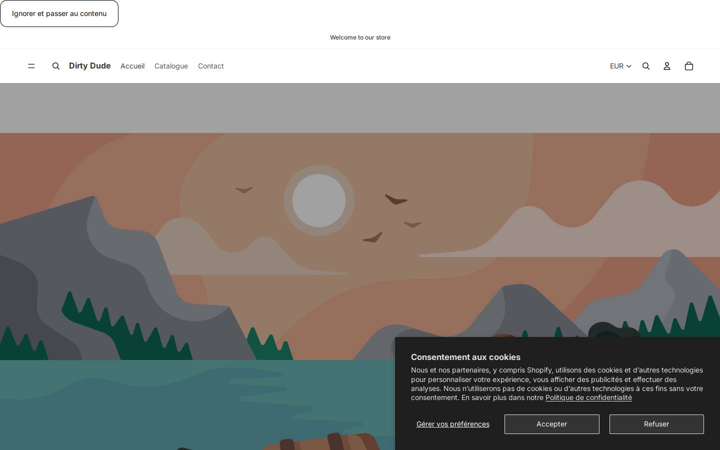 dirty-dude.com homepage screenshot