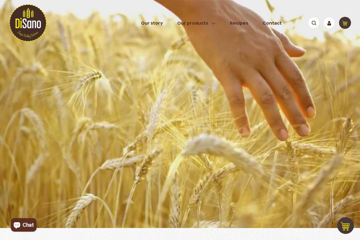 disanofoods.com homepage screenshot