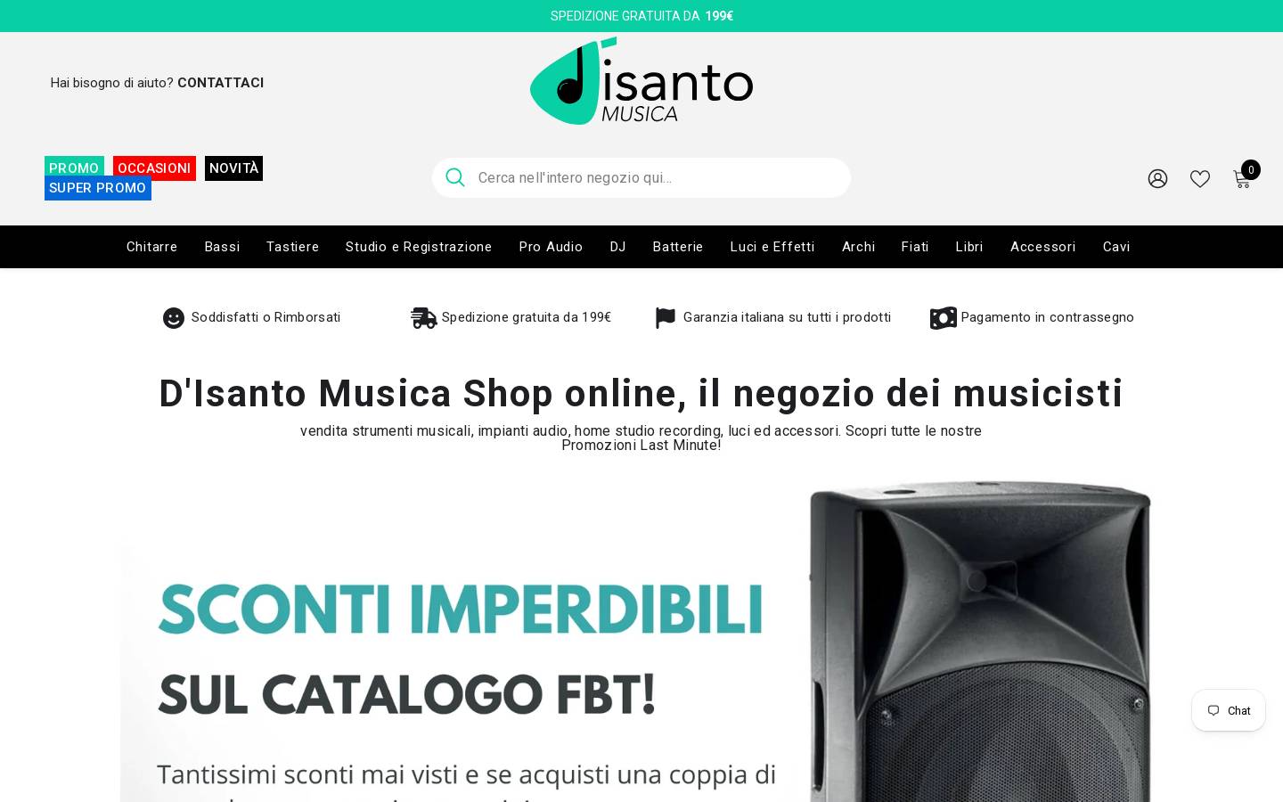 Disantomusica homepage screenshot