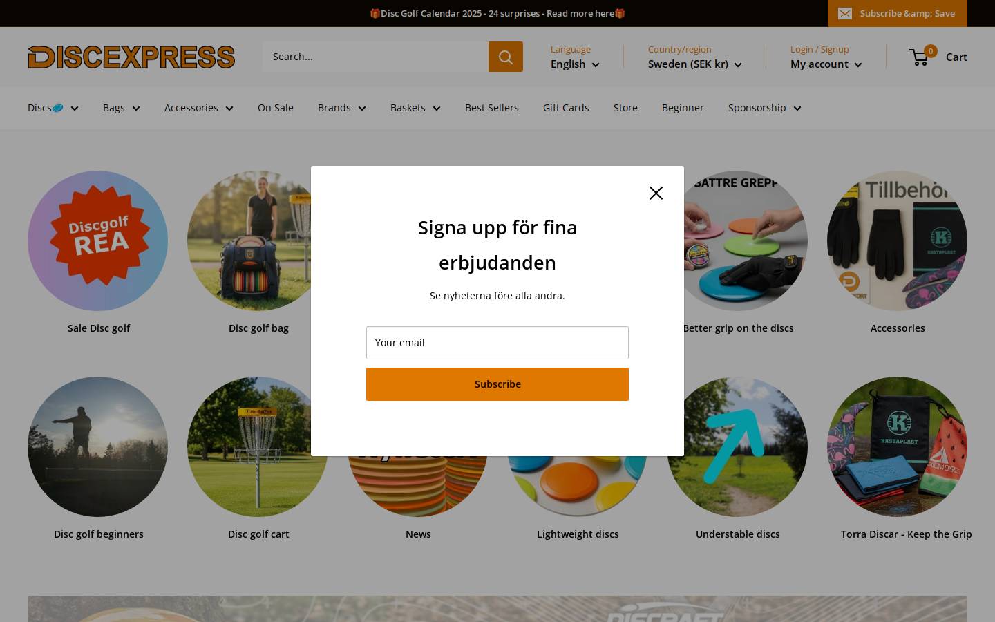Discexpress homepage screenshot