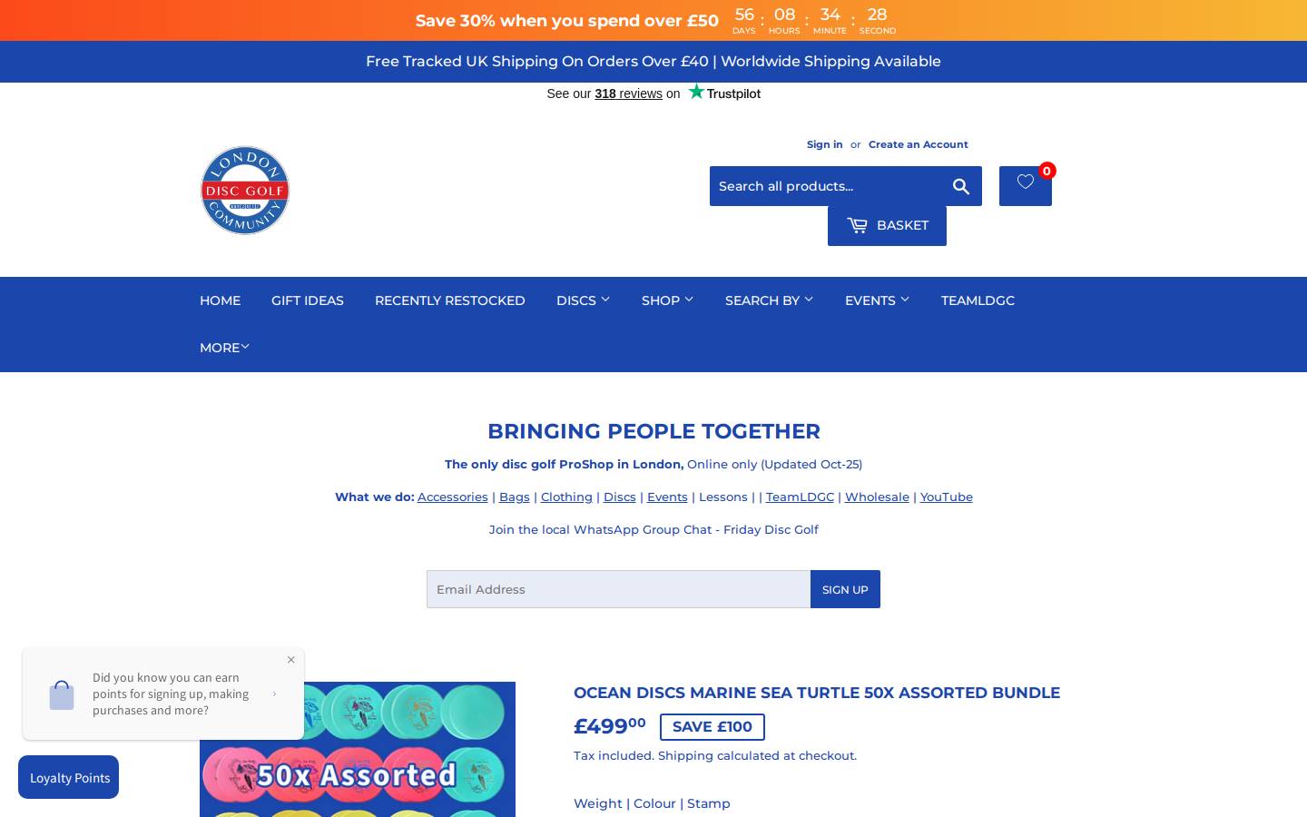 London Disc Golf Community homepage screenshot