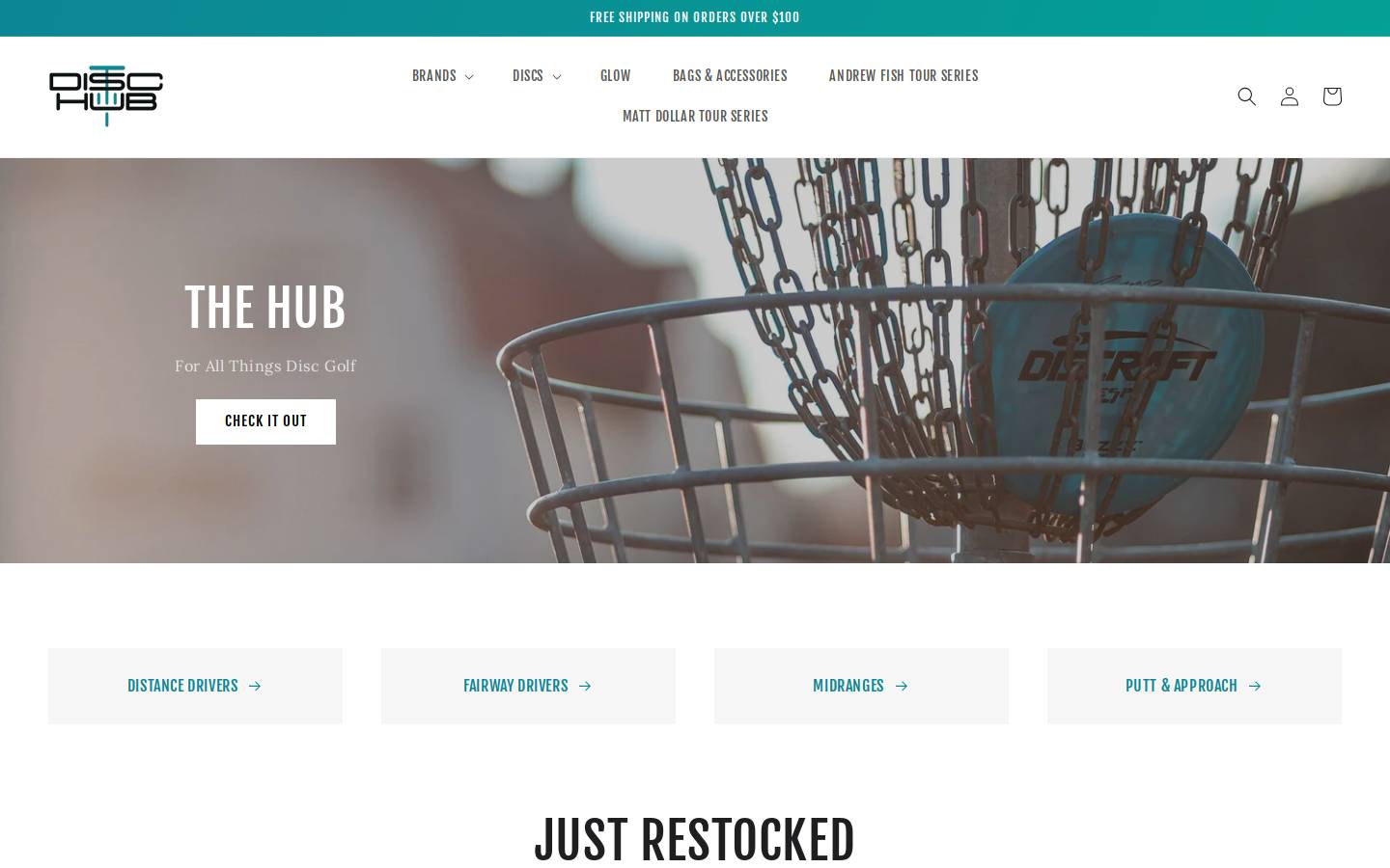 dischub.com homepage screenshot