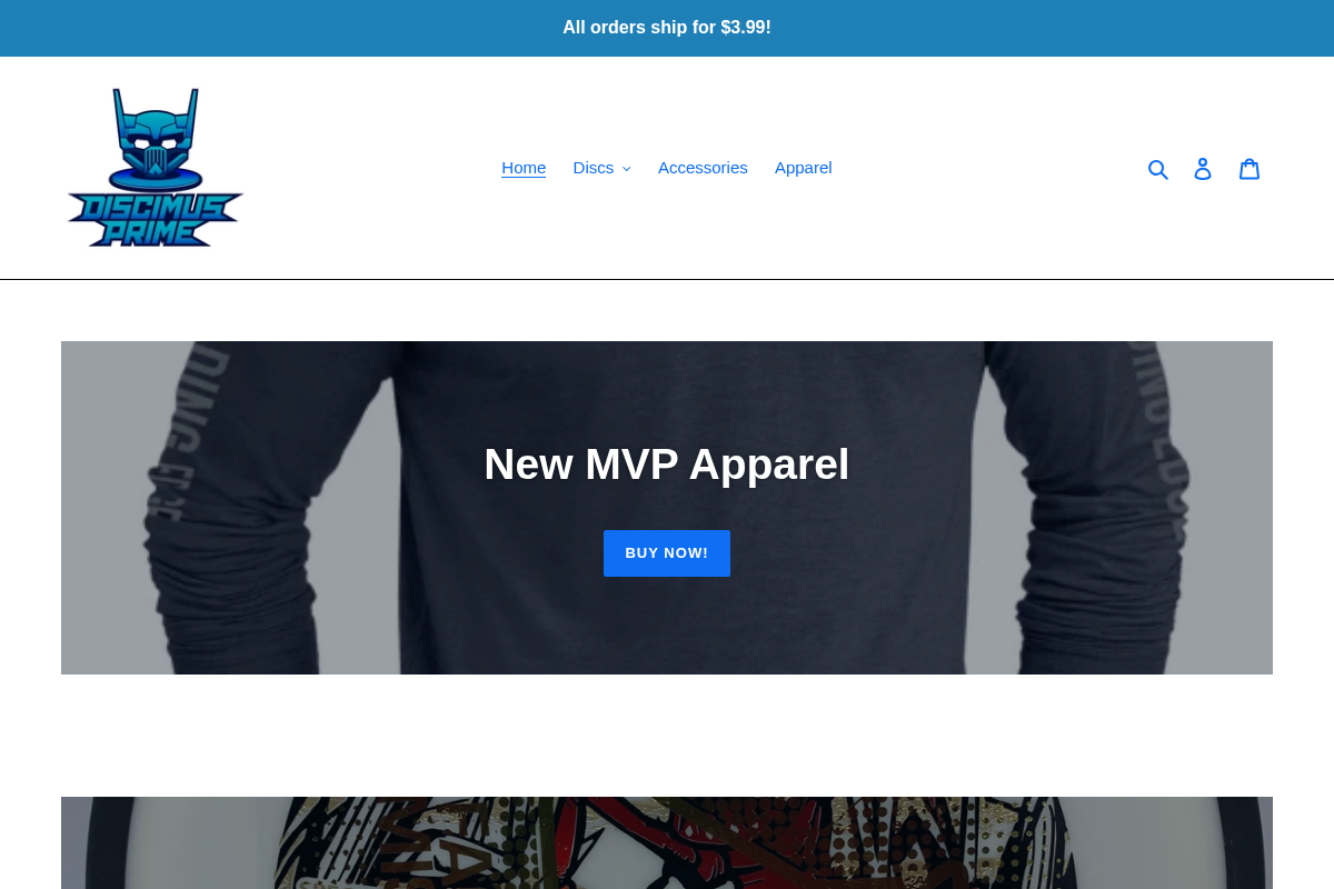 Discimus Prime homepage screenshot