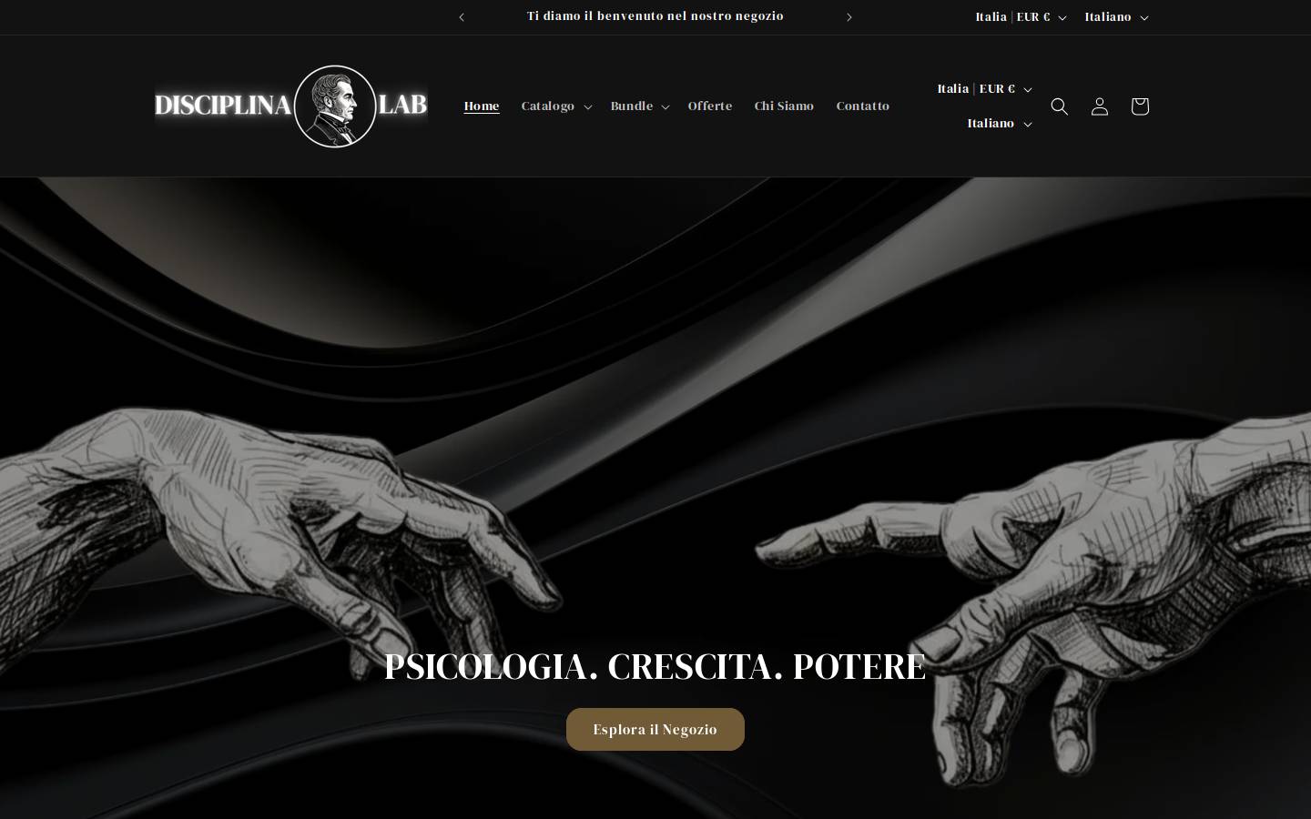 disciplinalab.com homepage screenshot