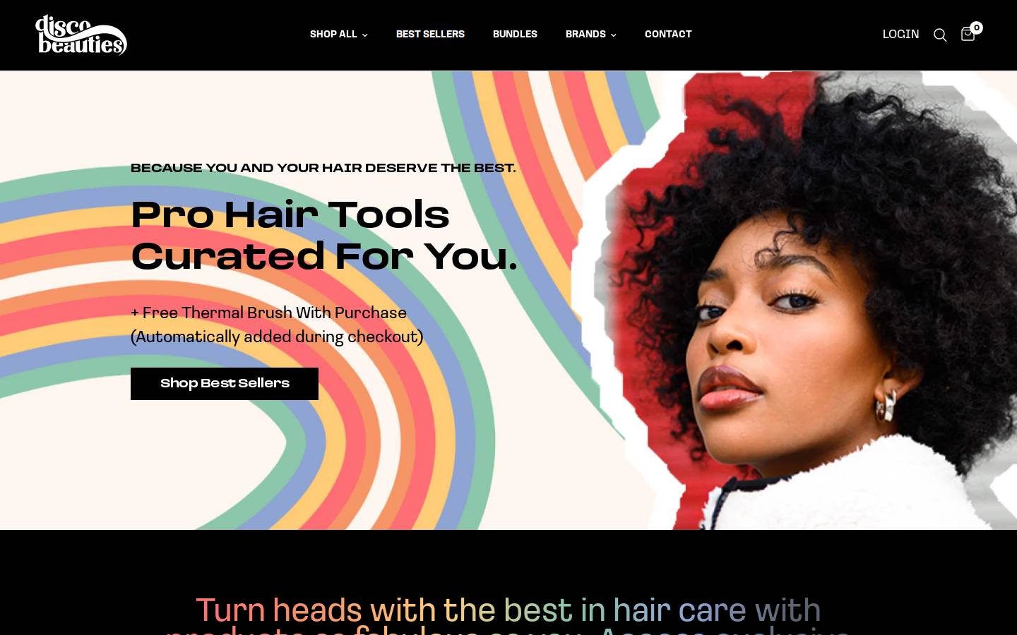 discobeauties.com homepage screenshot