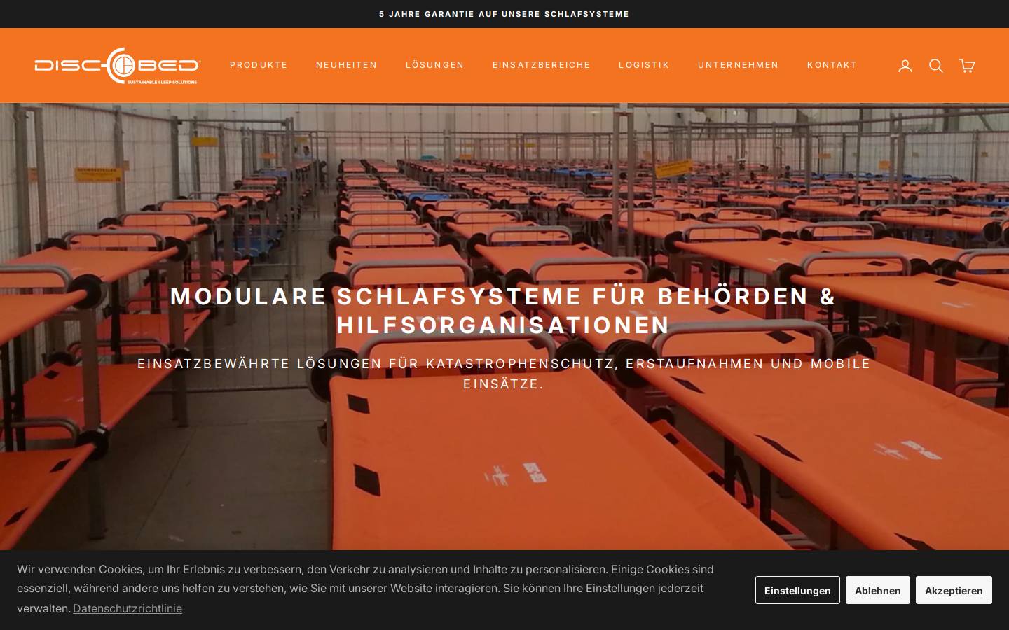 Discobed homepage screenshot