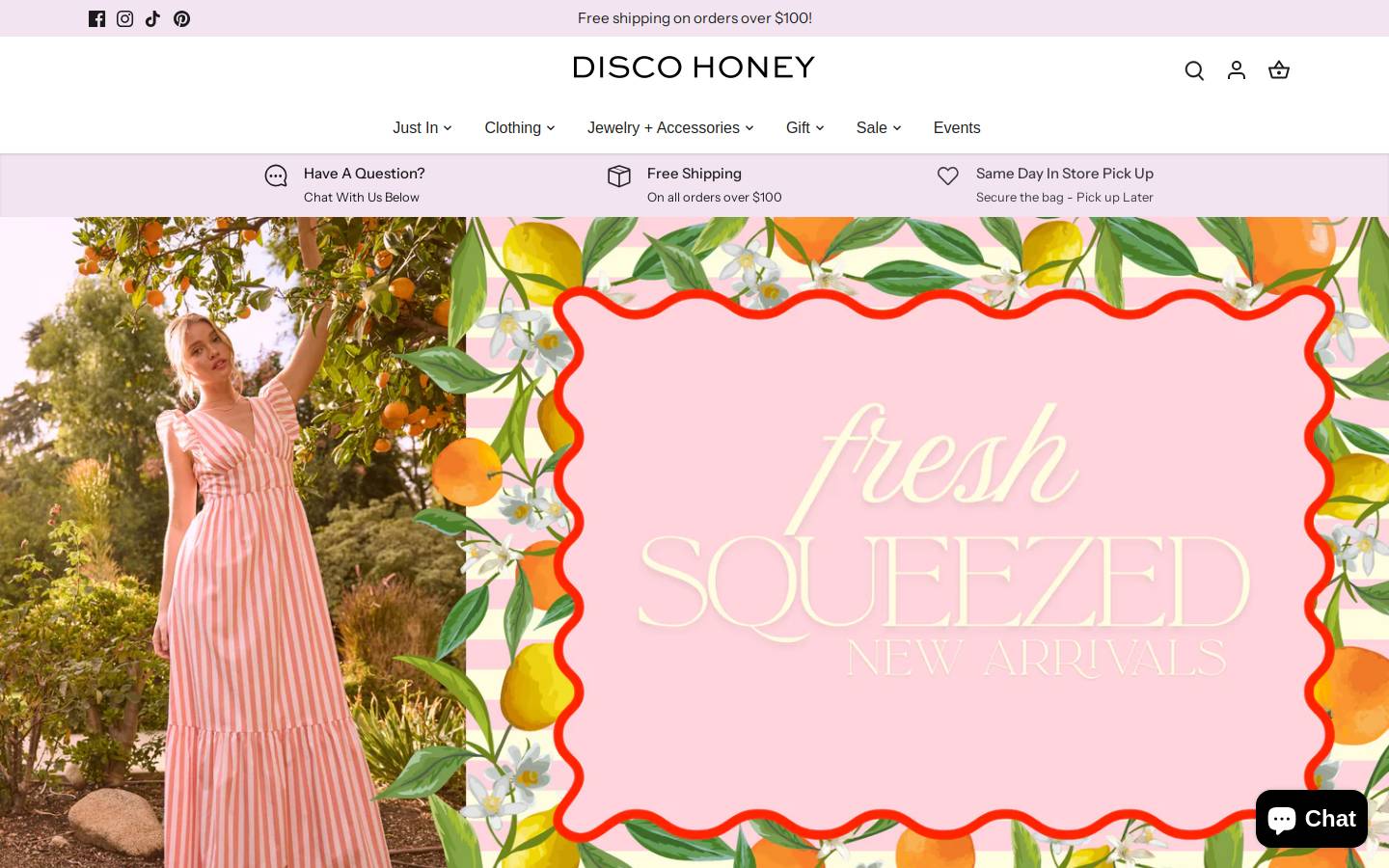 discohoney.com homepage screenshot