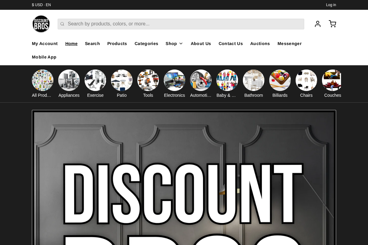 DISCOUNT BROS homepage screenshot