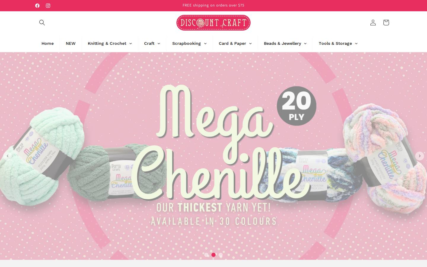 discountcraft.com.au homepage screenshot