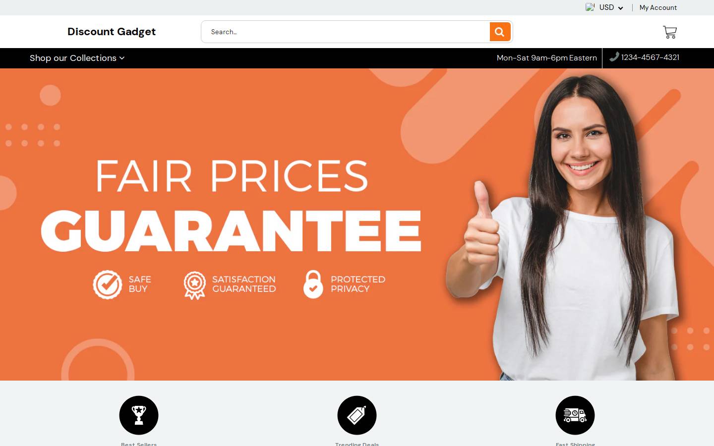 discountgadgetsite.com homepage screenshot