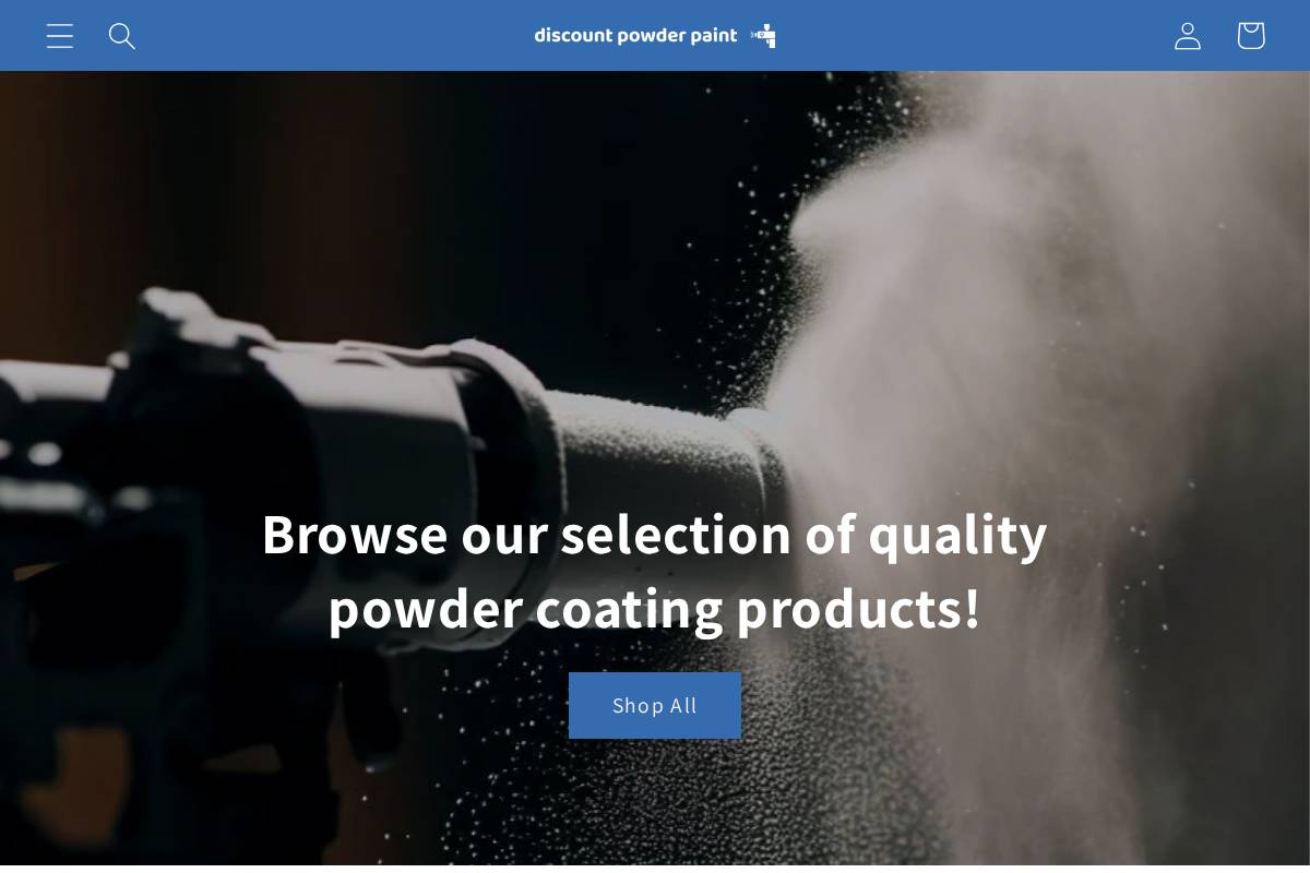 discountpowderpaint.com homepage screenshot