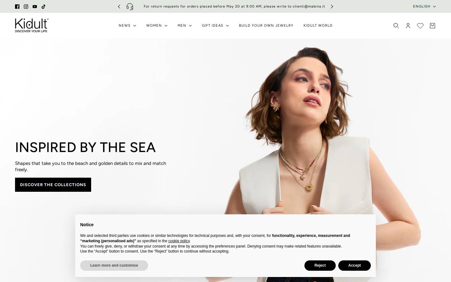 Kidult homepage screenshot