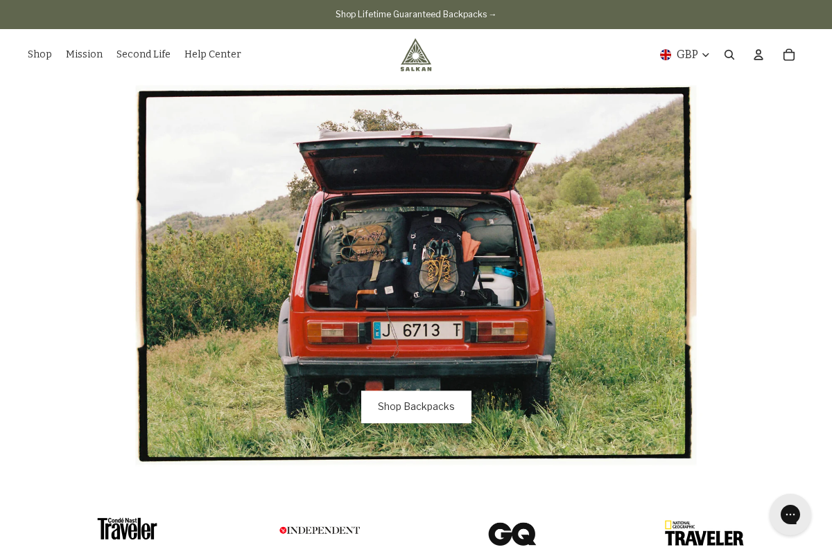 Discoversalkan homepage screenshot