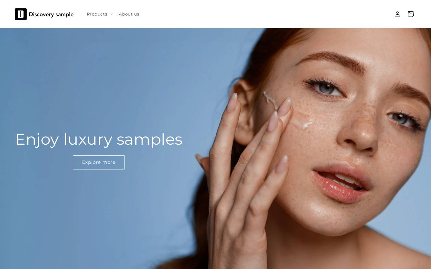 discoverysample.com homepage screenshot
