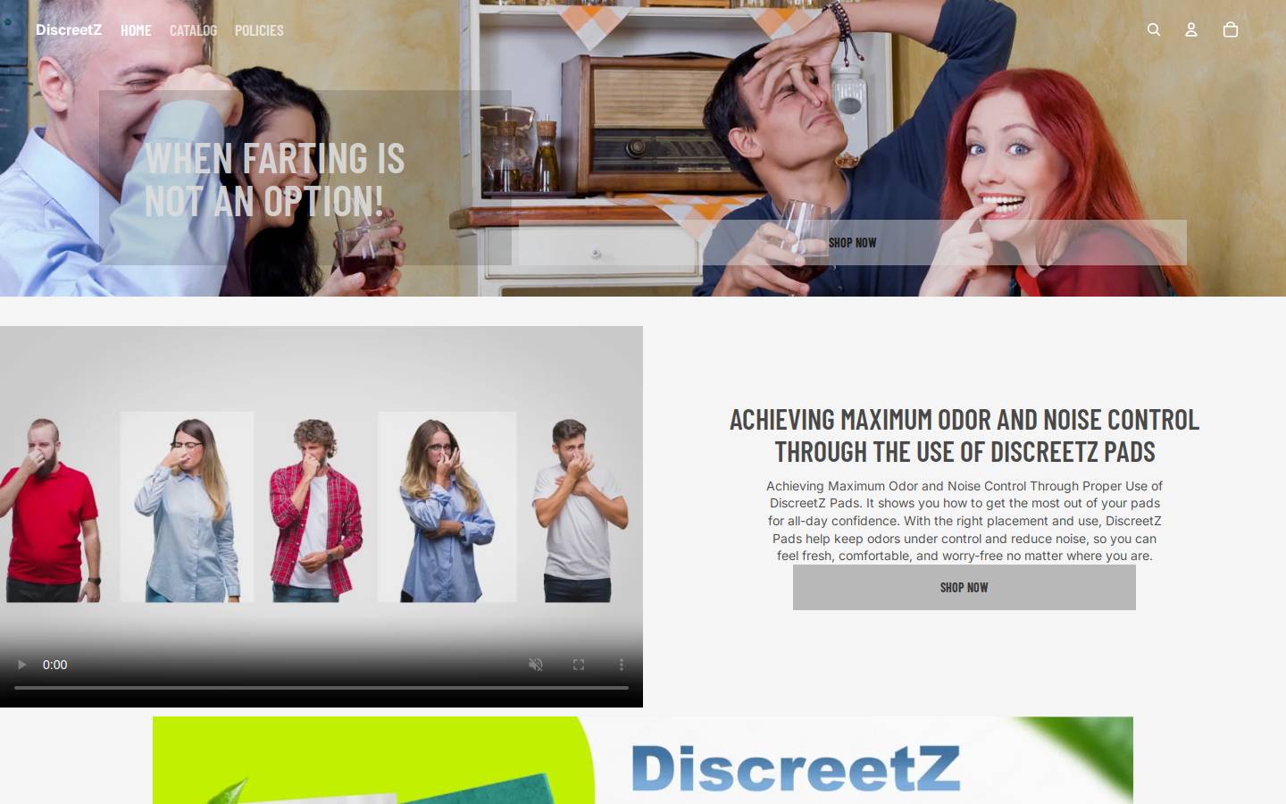 discreetz.org homepage screenshot