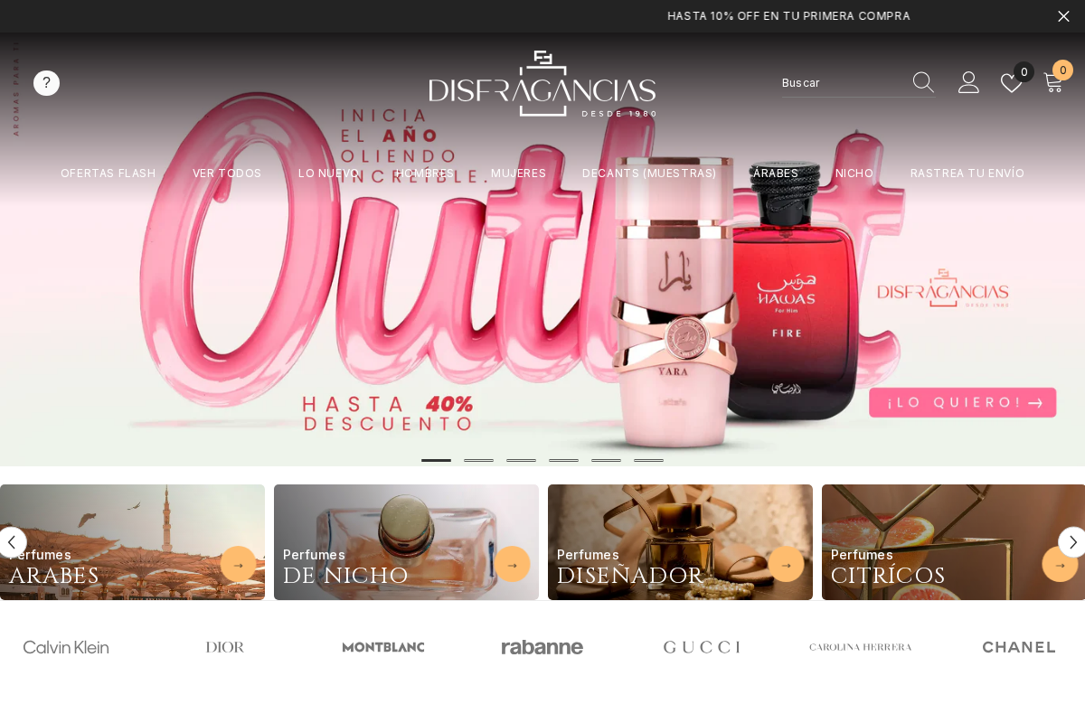 disfragancias.com homepage screenshot