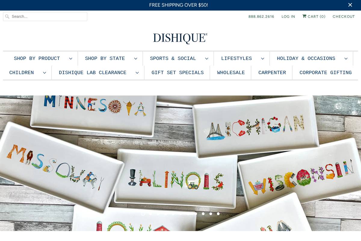 dishiqueboutique.com homepage screenshot