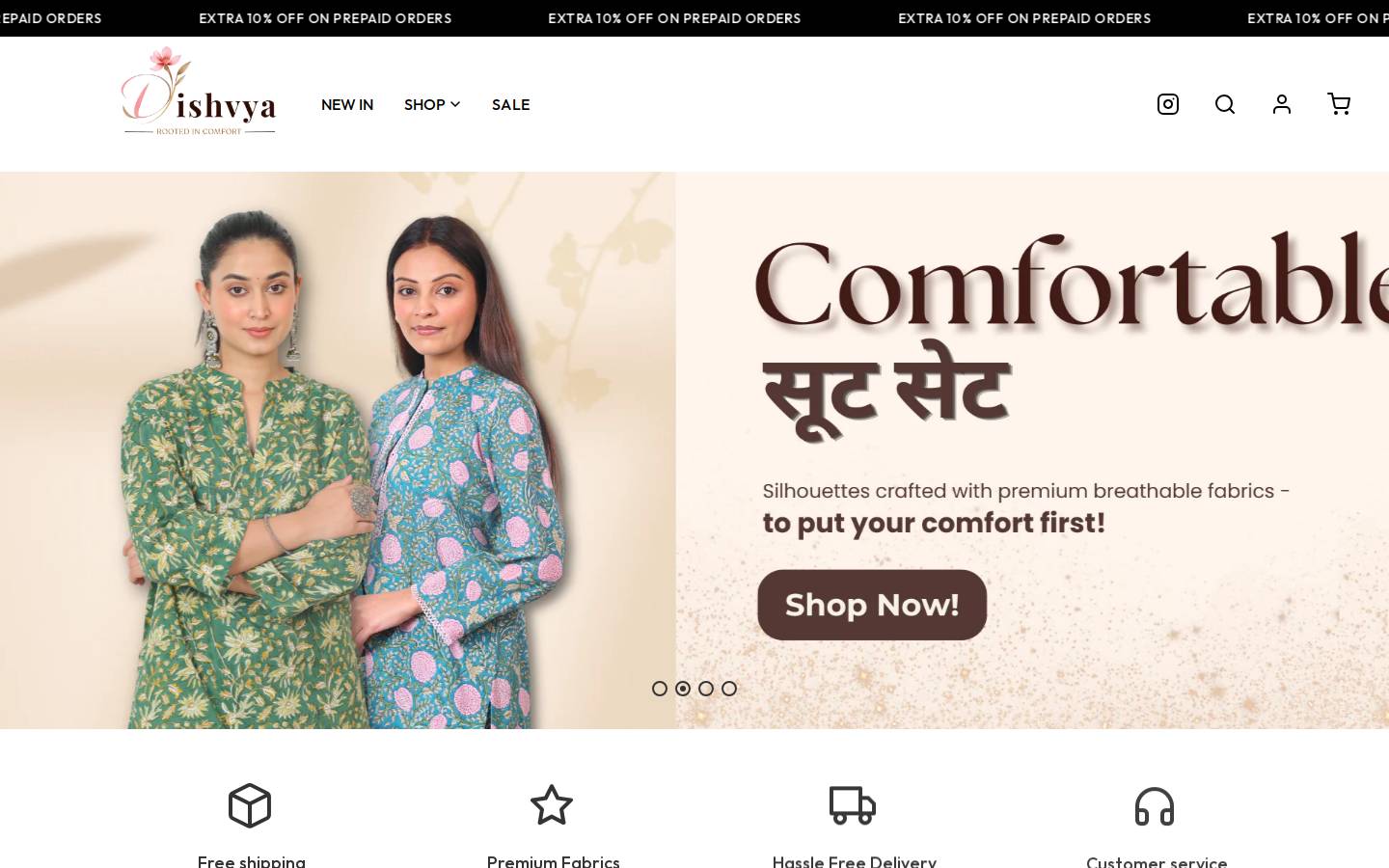 dishvya.com homepage screenshot