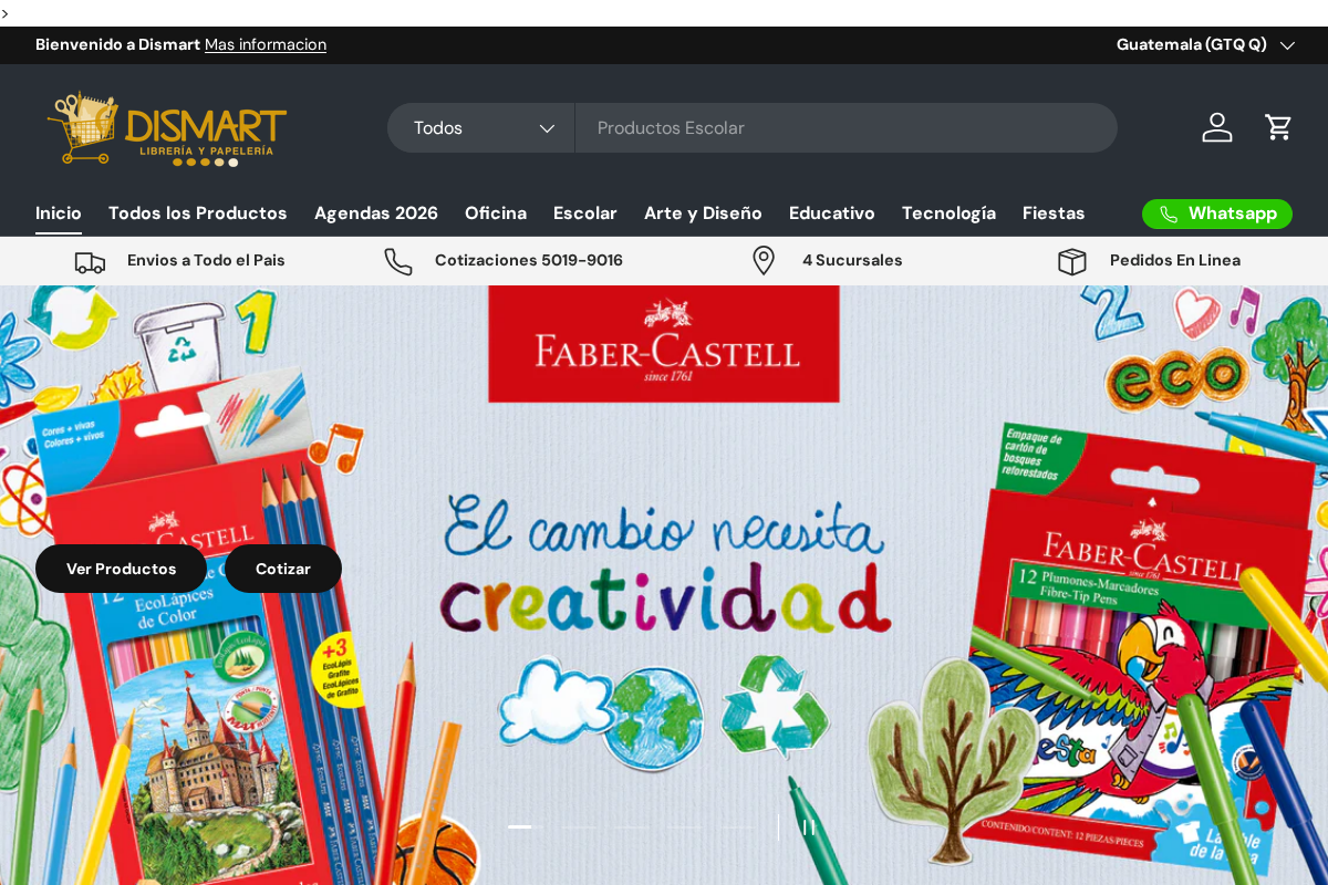 Dismart GT | Libreria y Papeleria homepage screenshot