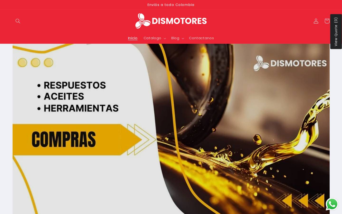 dismotores.com homepage screenshot