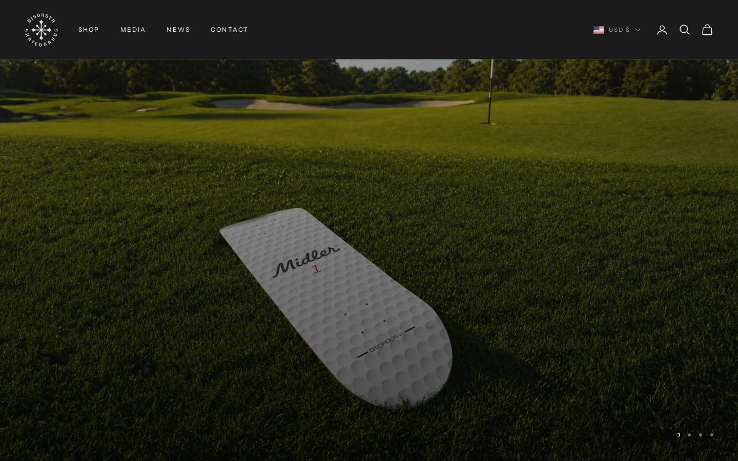 disorderskateboards.com homepage screenshot