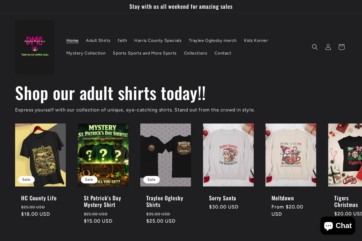 dispatchingmamacustoms.com homepage screenshot