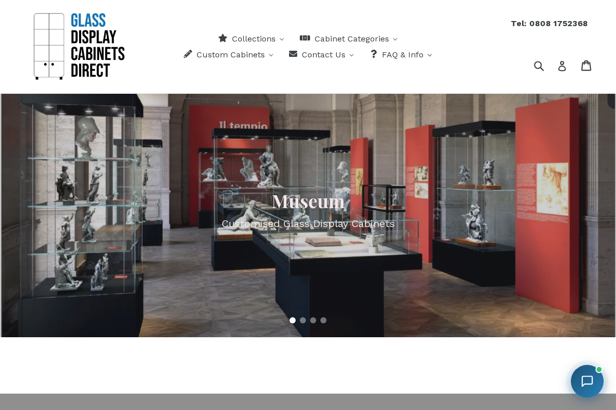 display-cabinets-direct.co.uk homepage screenshot