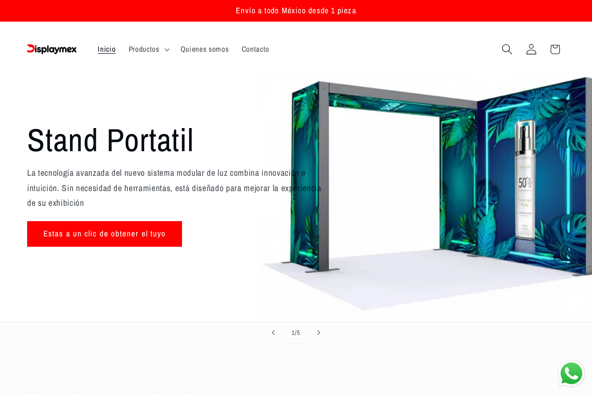 Displaymex homepage screenshot