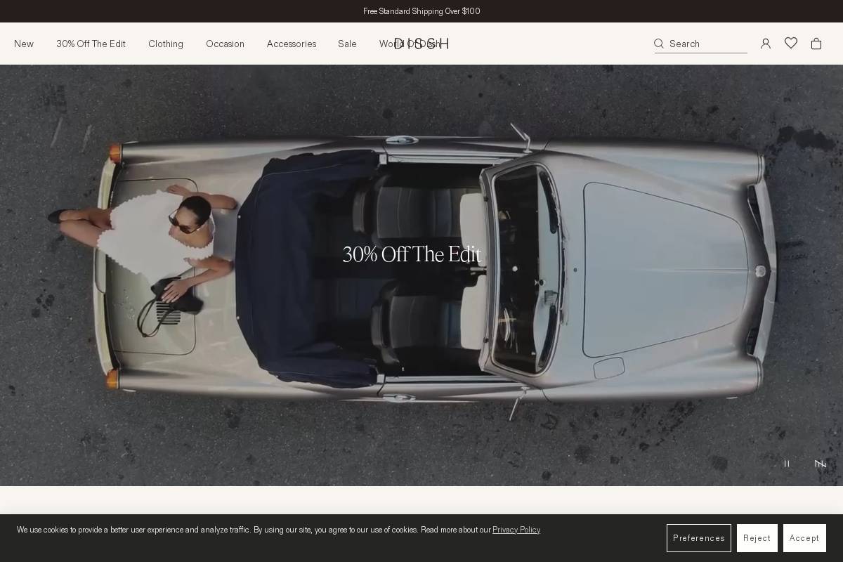 dissh.com homepage screenshot