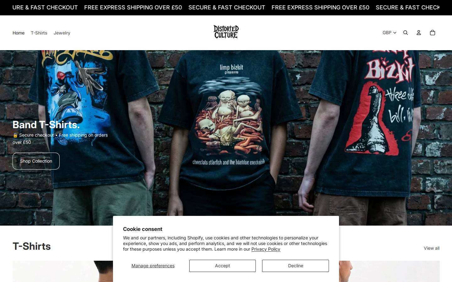 distortculture.com homepage screenshot