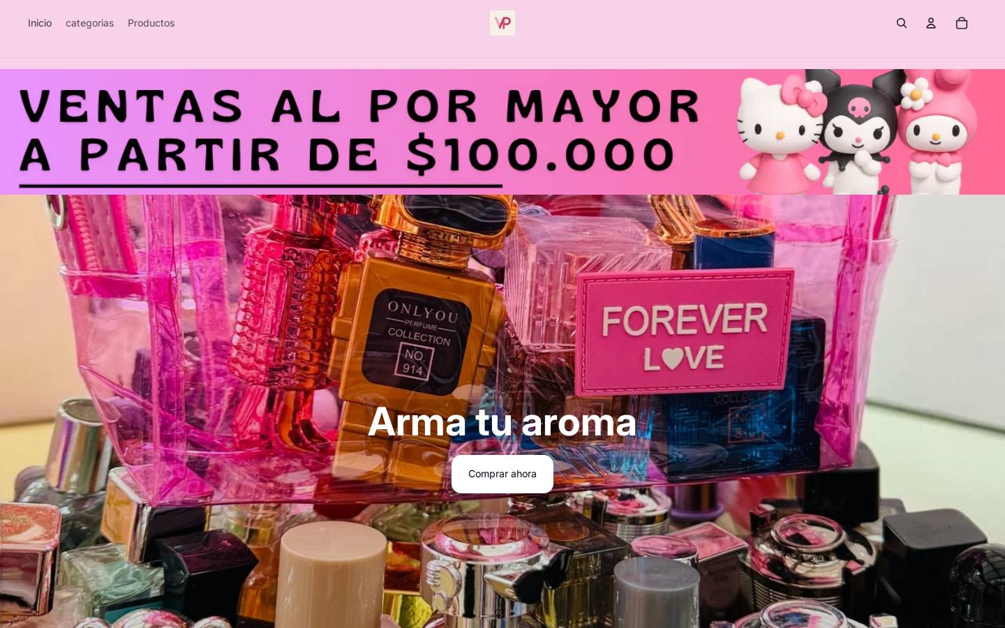 distribuidoravictpink.com homepage screenshot