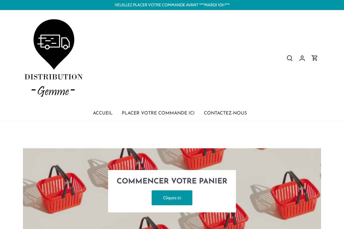 distributiongemme.com homepage screenshot