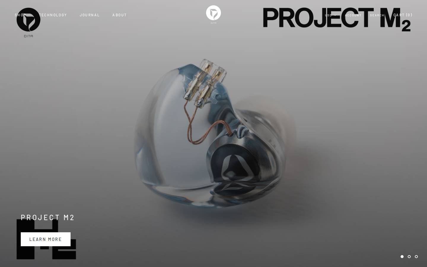 ditaaudio.com homepage screenshot