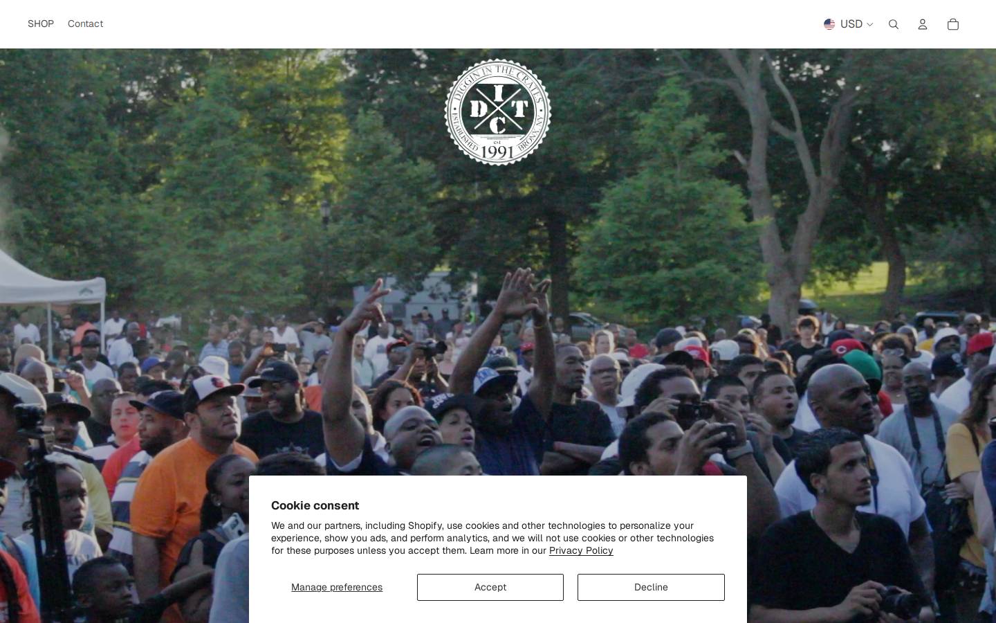 ditcent.com homepage screenshot