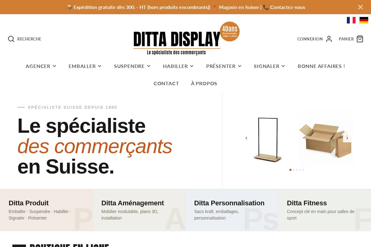 dittadisplay.ch homepage screenshot