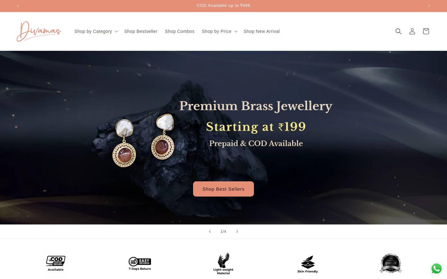 divamas.com homepage screenshot