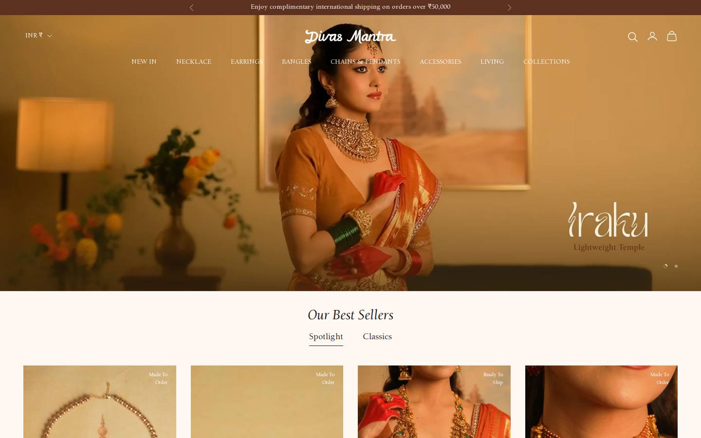 divasmantra.com homepage screenshot