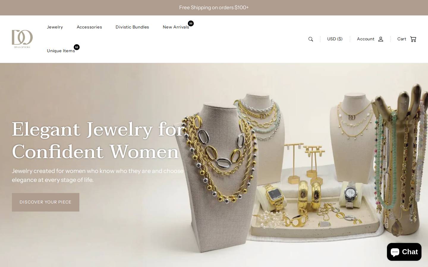 divasoptions.com homepage screenshot