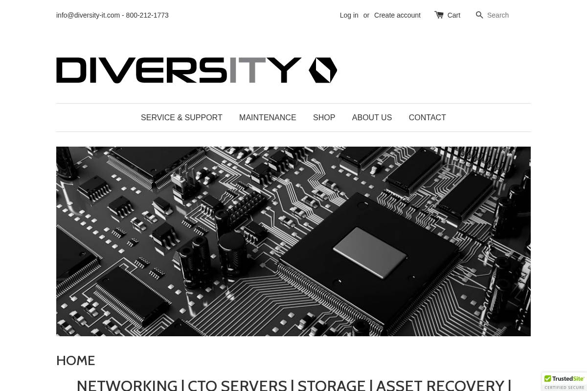 diversity-it.com homepage screenshot