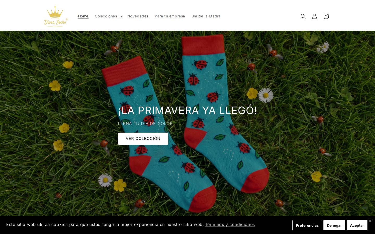 diversocks.com homepage screenshot